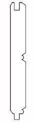 ECIB001 -  3/4" x 5" face Edge & Center Bead Paneling 