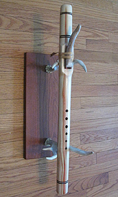 Native American Flute made out of Wormy Box Elder by Val Kobrin