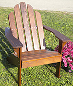 Thermo Ash Adirondack Chair - Left View