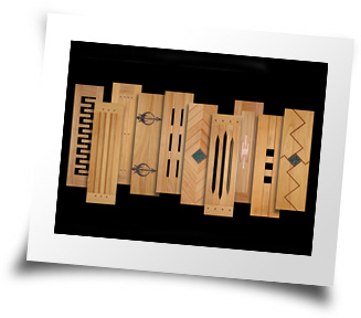 Custom wood shutters made by Copper Moon Woodworks