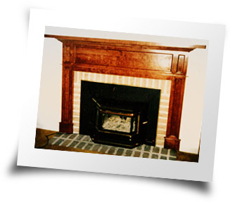 Fireplace built by Earl Schaeffer