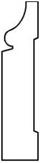 BB001 - 3/4" x 3 1/4" Baseboard Moulding