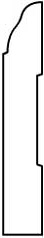 BB002 - 9/16" x 3 1/4" Baseboard Moulding