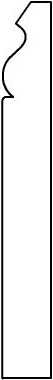 BB003 - 9/16" x 5 1/4" Baseboard Moulding