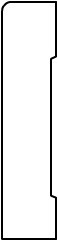 BB010 - 1/8" Round Over Baseboard Moulding