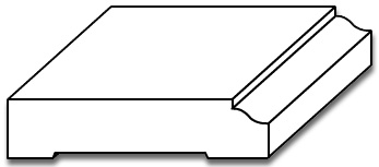 BB012 - Baseboard Moulding with OG - 3D