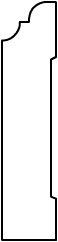 BB013 - Baseboard Moulding with Cove & Bead 