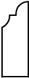 BS001 - 1/2" x 1 1/2" Base Shoe Moulding with Bead & Cove