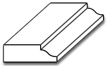 BS002- 1/2" x 1 1/2" Base Shoe Moulding with OG - 3D