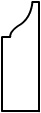 BS003- 1/2" x 1 1/2" Base Shoe Moulding with OG
