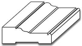 CG001 - 3/4" x 2 1/4" Casing Moulding - 3D