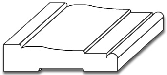 CG002- 3/4" x 3 1/4" Casing Moulding - 3D
