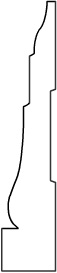CG004- 3/4" x 3 3/4" Casing Moulding