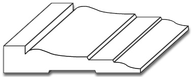 CG004- 3/4" x 3 3/4" Casing Moulding - 3D