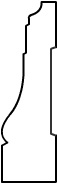 CG006- 3/4" x 2 1/2" Casing Moulding