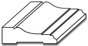 CG006- 3/4" x 2 1/2" Casing Moulding - 3D