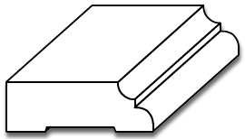 CG015 - Casing Moulding with Cove & Bead - 3D