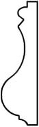 CR001 - 3/4" x 2 1/2" Chair Rail Moulding