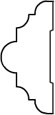 CR005 - 1" x 2 1/8" Chair Rail Moulding 