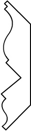 DC001 - 3/4" x 3 5/8" Crown Moulding