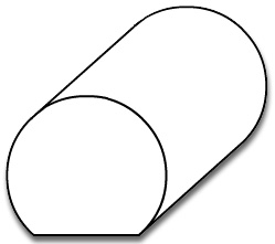 HL002- 1 3/4" x 2" Hand Rail Moulding - 3D