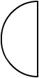 1 1/2" Half Round