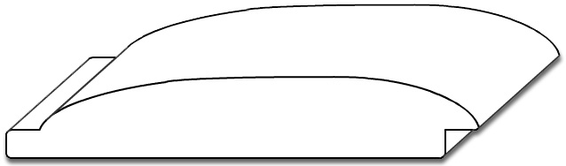 1 3/8" x 7 3/8" Log Cabin Siding - 3D
