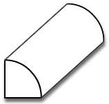 3/4" Quarter Round - 3D