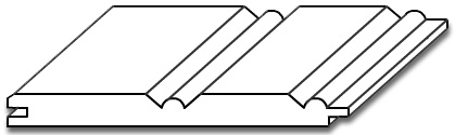 Edge & Center Bead Wainscot - 3D