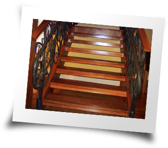 Specially made Jatoba Stair Tread